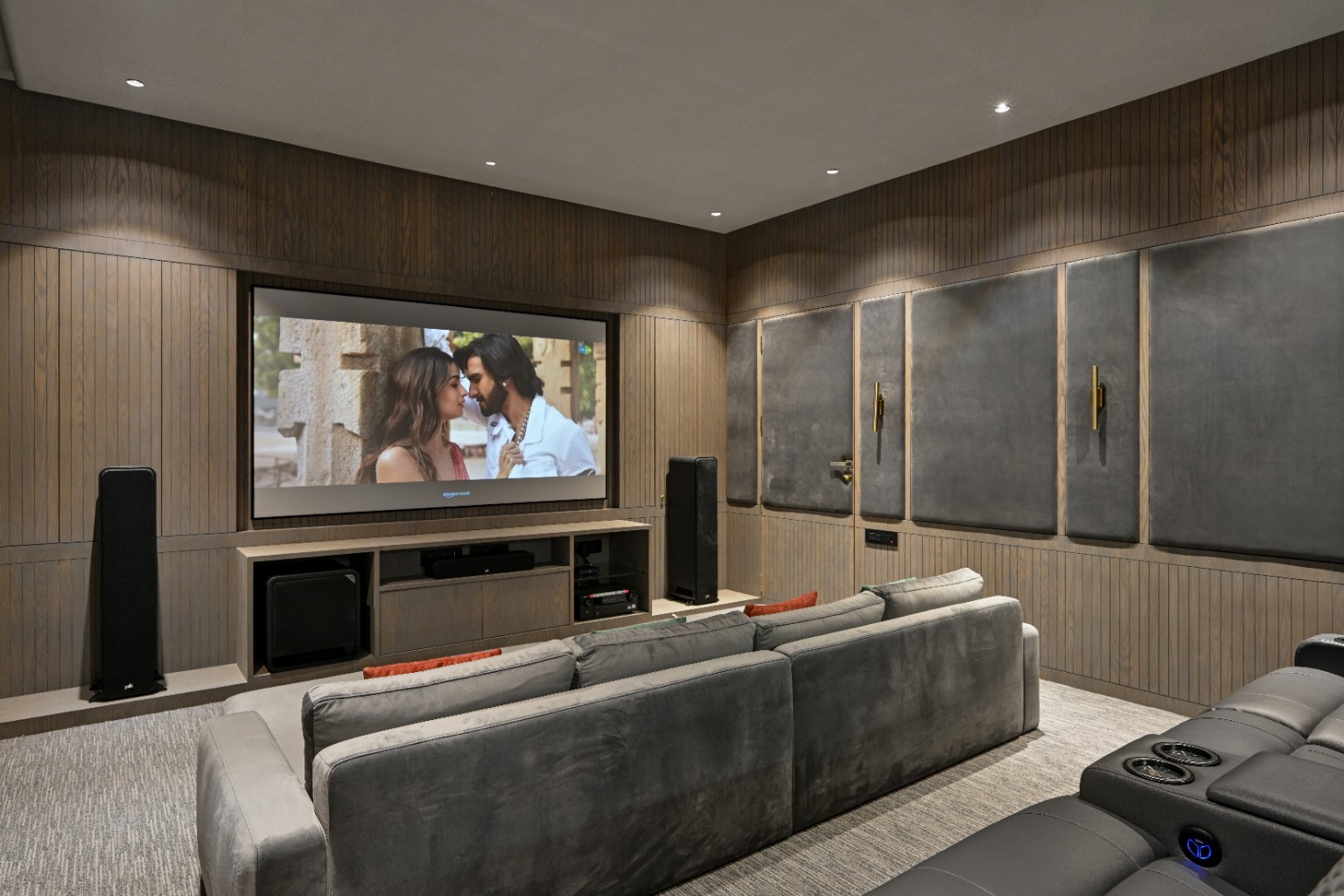 Integrated cinema room